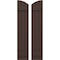 Ekena Millwork Americraft 3-Board (2 Batten) Wood Joined Board-n-Batten Shutters w/Ellipt Top, ARW101BE311X77TBH, PR ARW101BE311X77TBH - alternate 1